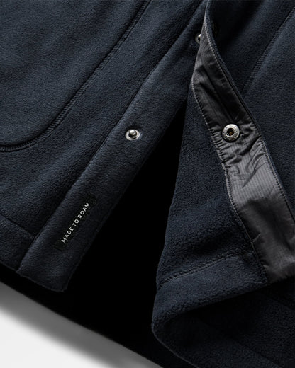 Adapt Polartec® Overshirt - Black - Flatlay