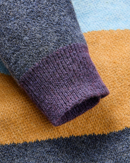 Scenic Knitted Jumper - Scenic Deep Plum - Flatlay