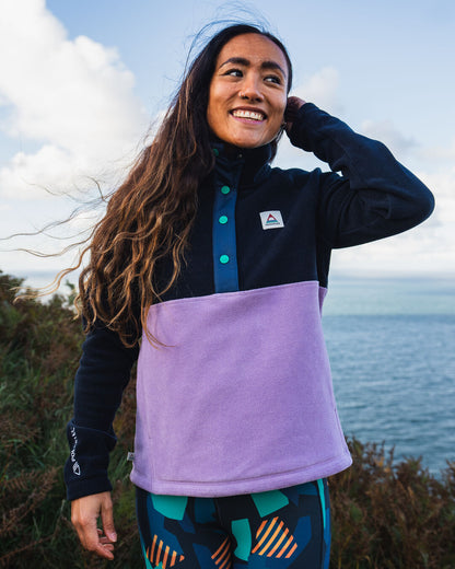 Women's Snowdrop Polartec® Fleece - Lilac/ Deep Navy - Lifestyle - Female