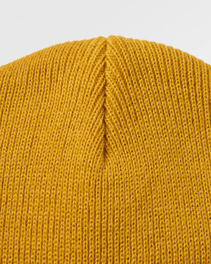 Core Low-Top Beanie - Mustard Yellow - Flatlay