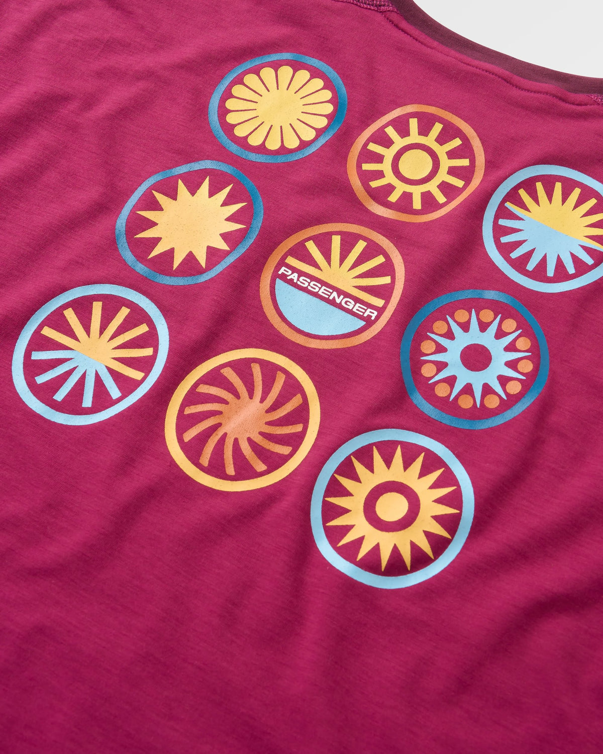 Chase The Light Drirelease® Active LS T-Shirt - Wild Berry - Flatlay