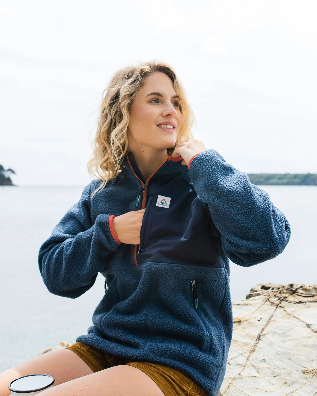 Home Sherpa Fleece - Dark Denim - Lifestyle