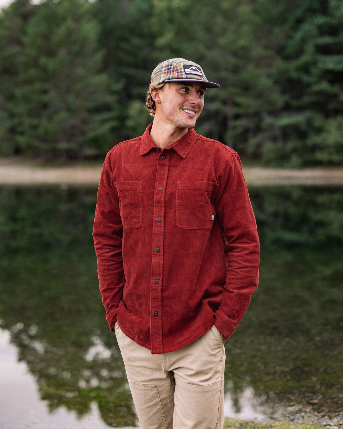 Backcountry Cord Shirt - Red Ochre - Lifestyle
