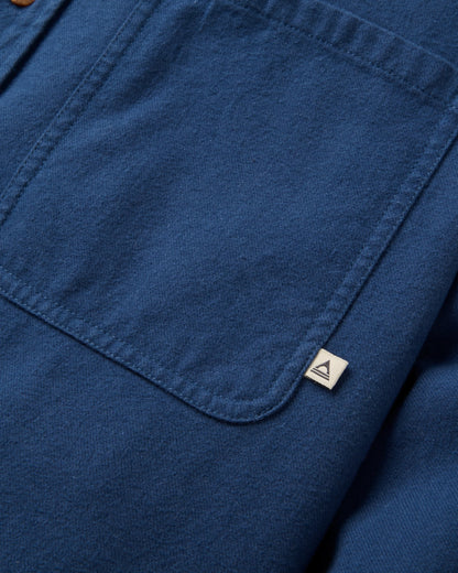 Backcountry Flannel Shirt - Dark Denim - Flatlay