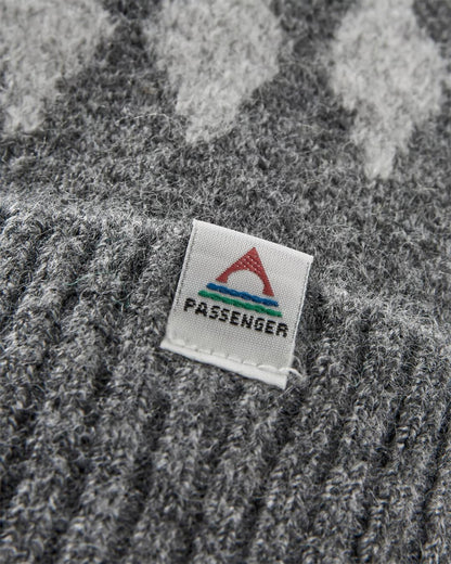 Snowdrop Bobble Hat - Grey Marl - Flatlay