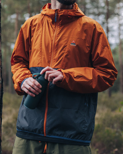 Gusto Windshell Jacket - Sunset Orange/Charcoal - Lifestyle