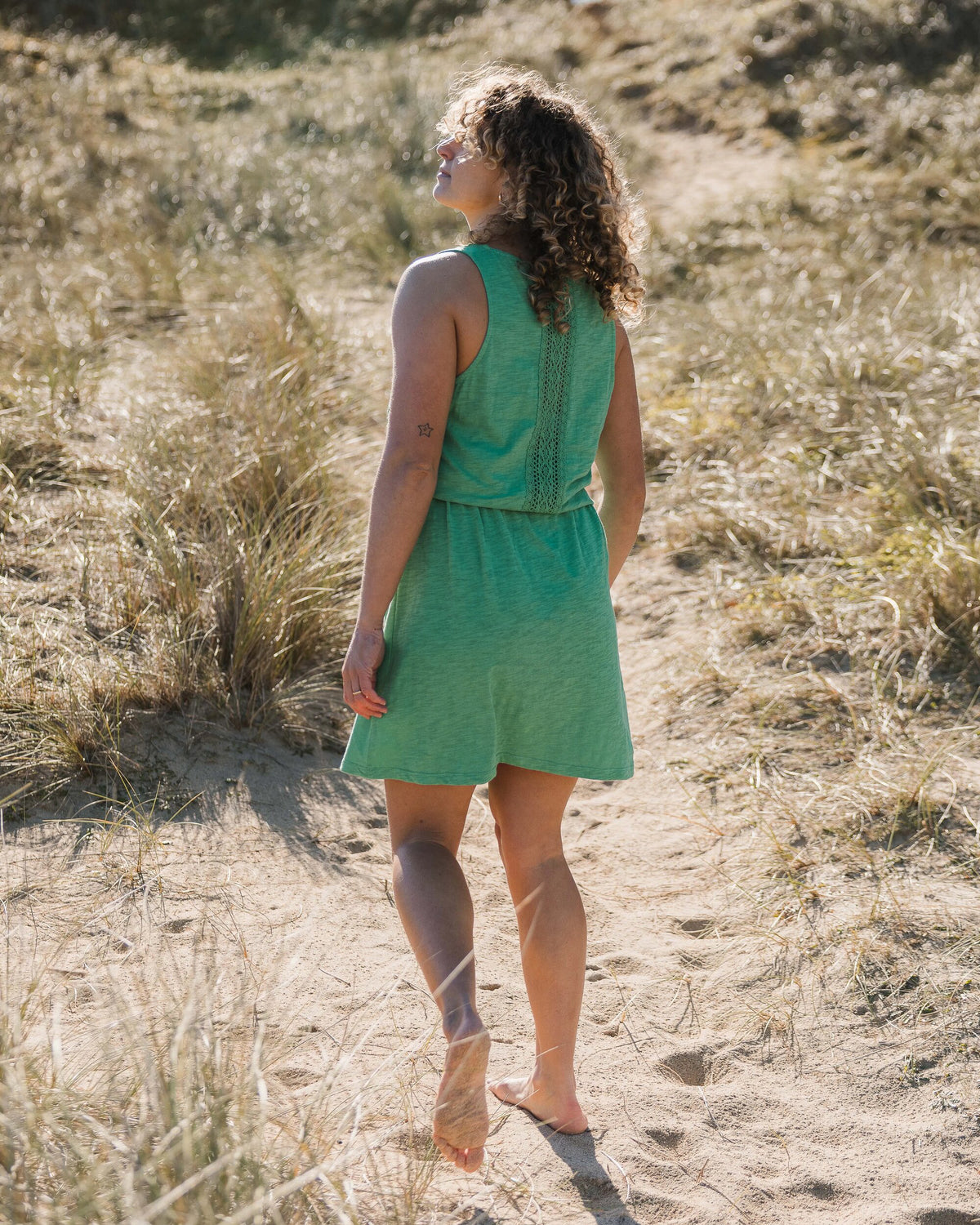 Rivergate Dress - Green Spruce - Lifestyle