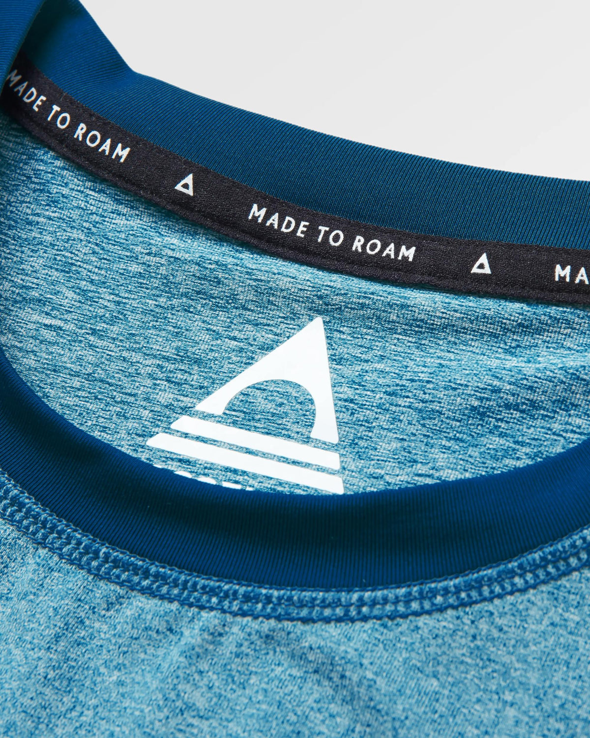 Classic Active T-Shirt - Blue Steel Marl - Flatlay