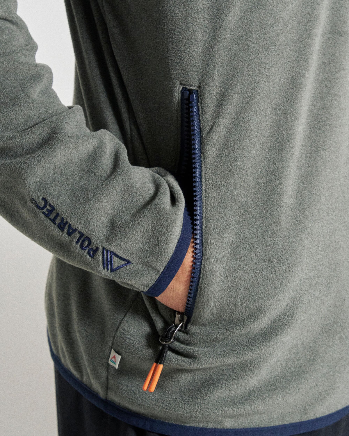 Switchback Micro Polartec® Fleece - Grey Marl 2 - Studio Model