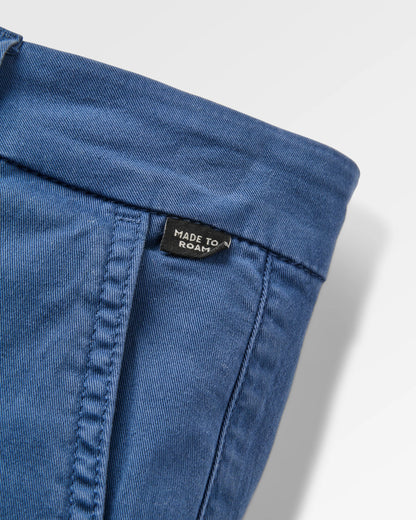 365 Cotton Short - Dark Denim - Flatlay
