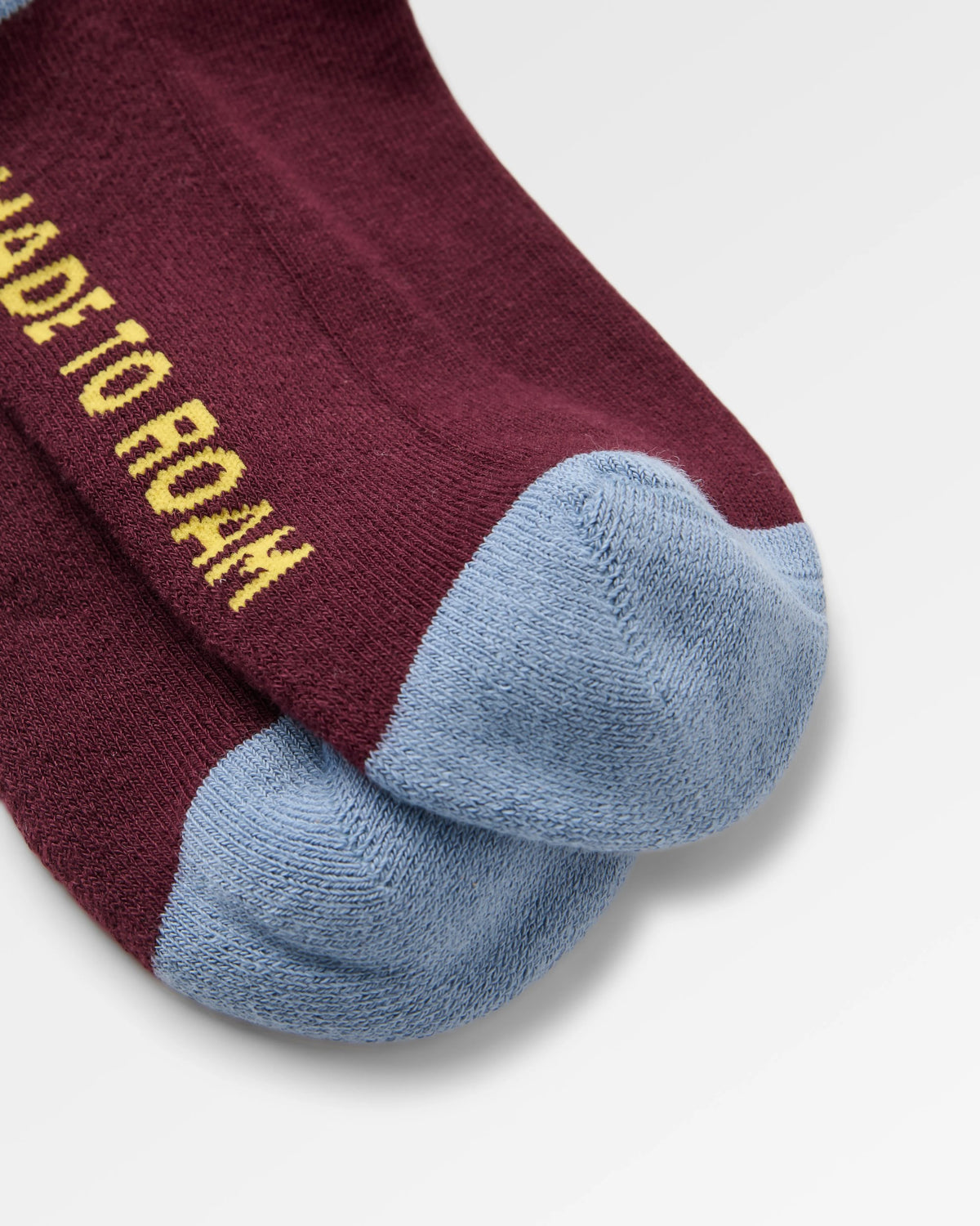 Classic Midweight Crew Socks - Fig - Flatlay
