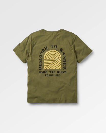 Sundown T-Shirt - Khaki - Flatlay