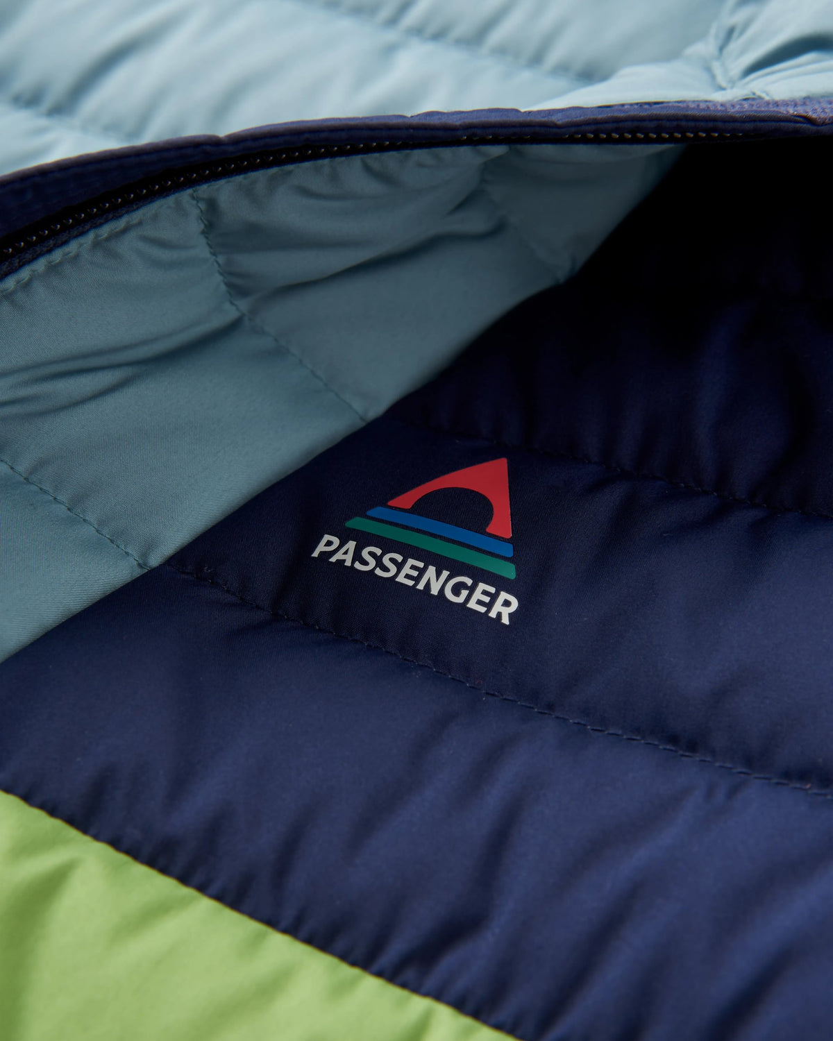 Northstar Down Gilet - Rich Navy/Pear Green/Arctic - Flatlay