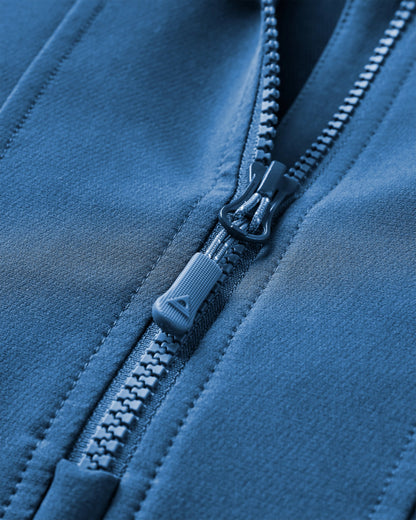 Roamer Softshell Anorak - Dark Denim/ Dusty Olive - Flatlay