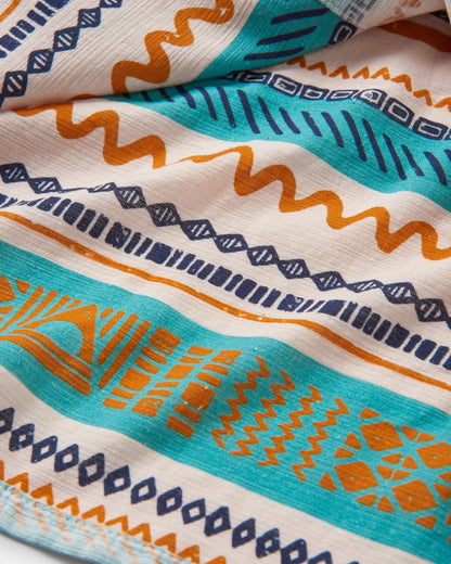 Amboro Shirt - Patchwork Stripe Birch - Flatlay