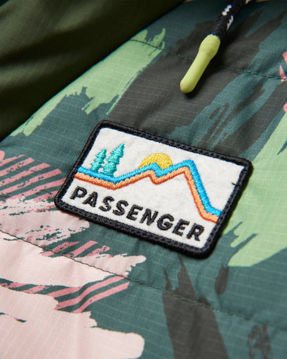 Ocean Insulated Anorak - Abstract Mountain Fir Tree - Flatlay