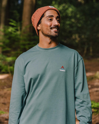 Vita Cotton Relaxed Fit LS T-Shirt - Deep Ocean - Lifestyle