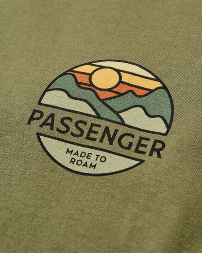 Laidback Relaxed Fit T-Shirt - Khaki - Flatlay