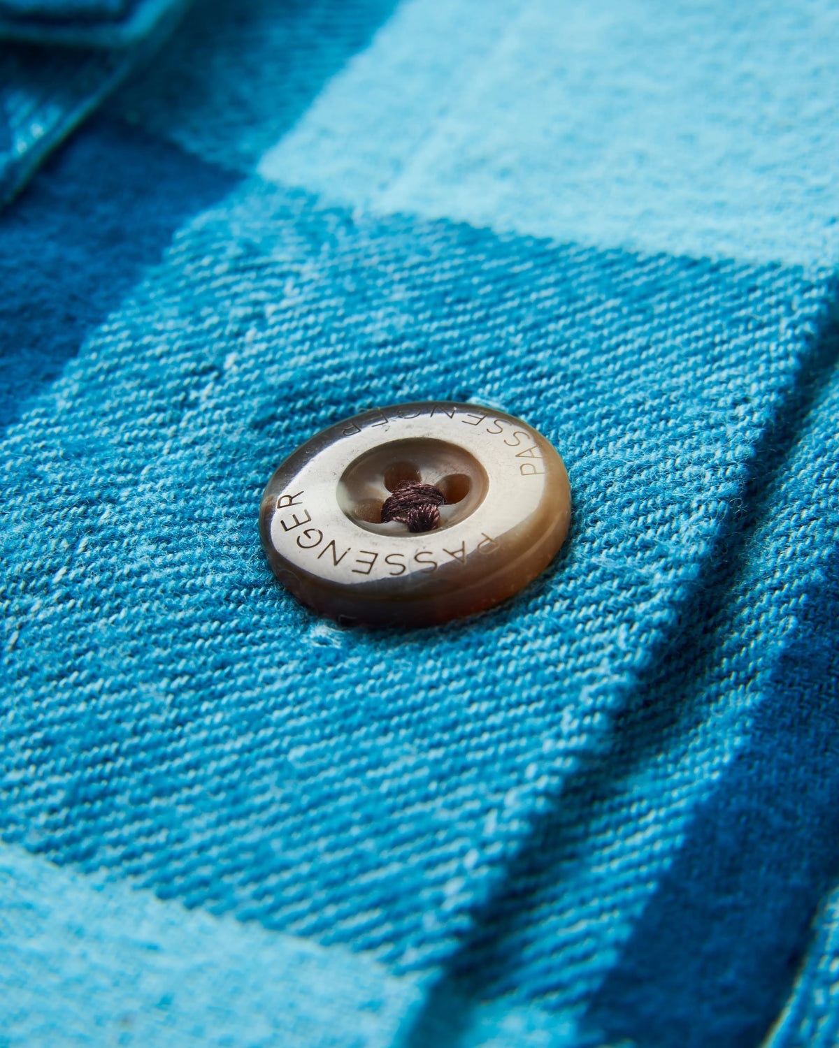 Stella LS Shirt - Retro Blue Check  - Flatlay
