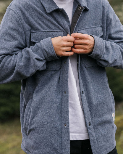 Maple Polar Fleece Shirt - Navy Marl - Lifestyle