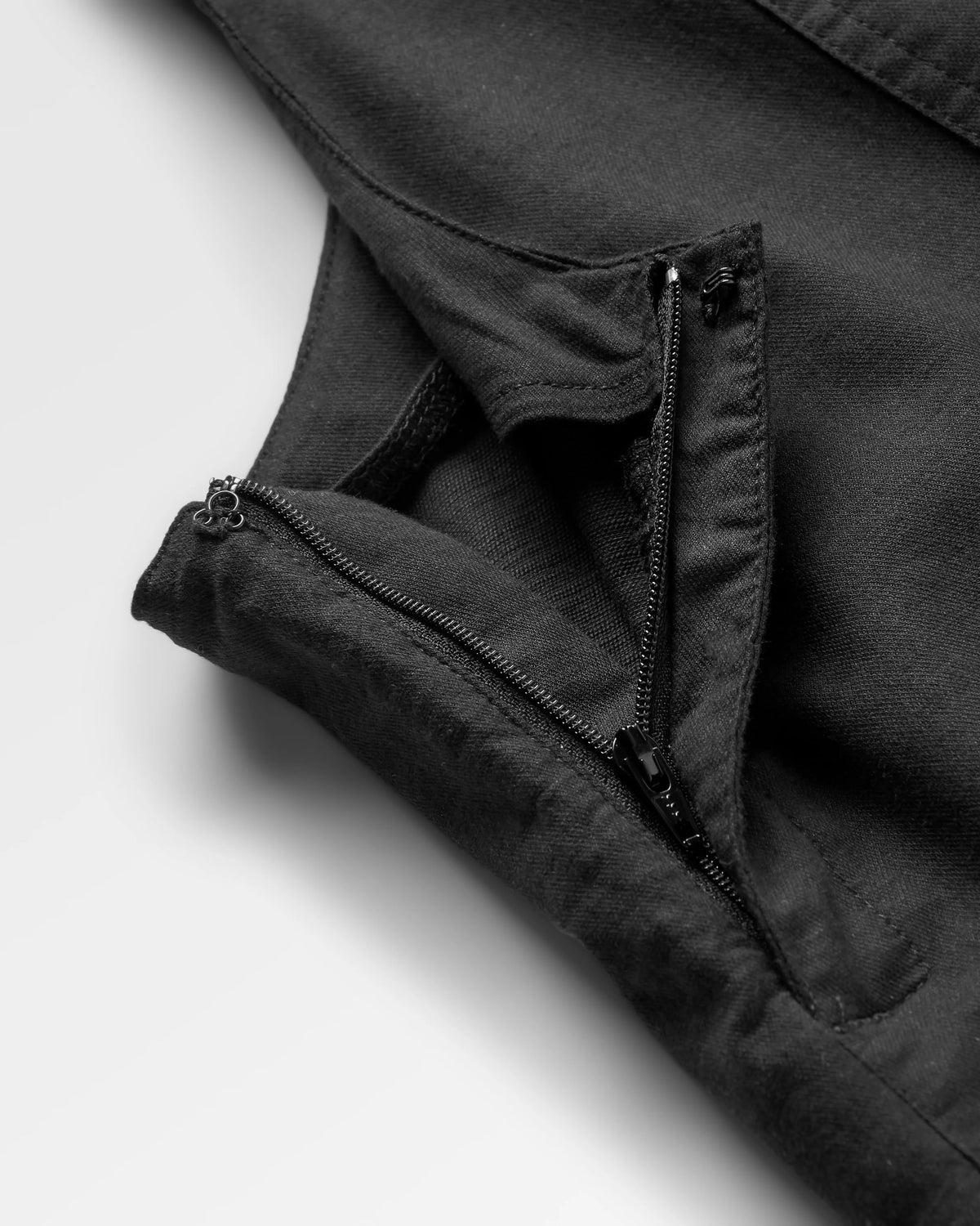Meadows Cotton Dungarees - Black - Flatlay