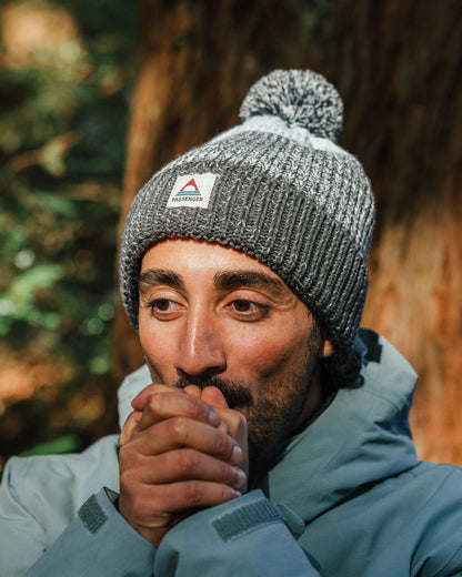 Crag Bobble Hat - Charcoal/Stone - Lifestyle - Male