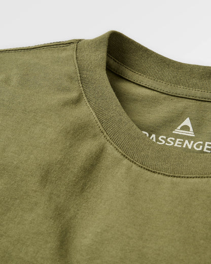 Laidback Relaxed Fit T-Shirt - Khaki - Flatlay