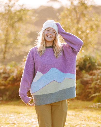 Vista Knitted Jumper - Rhubarb - Lifestyle