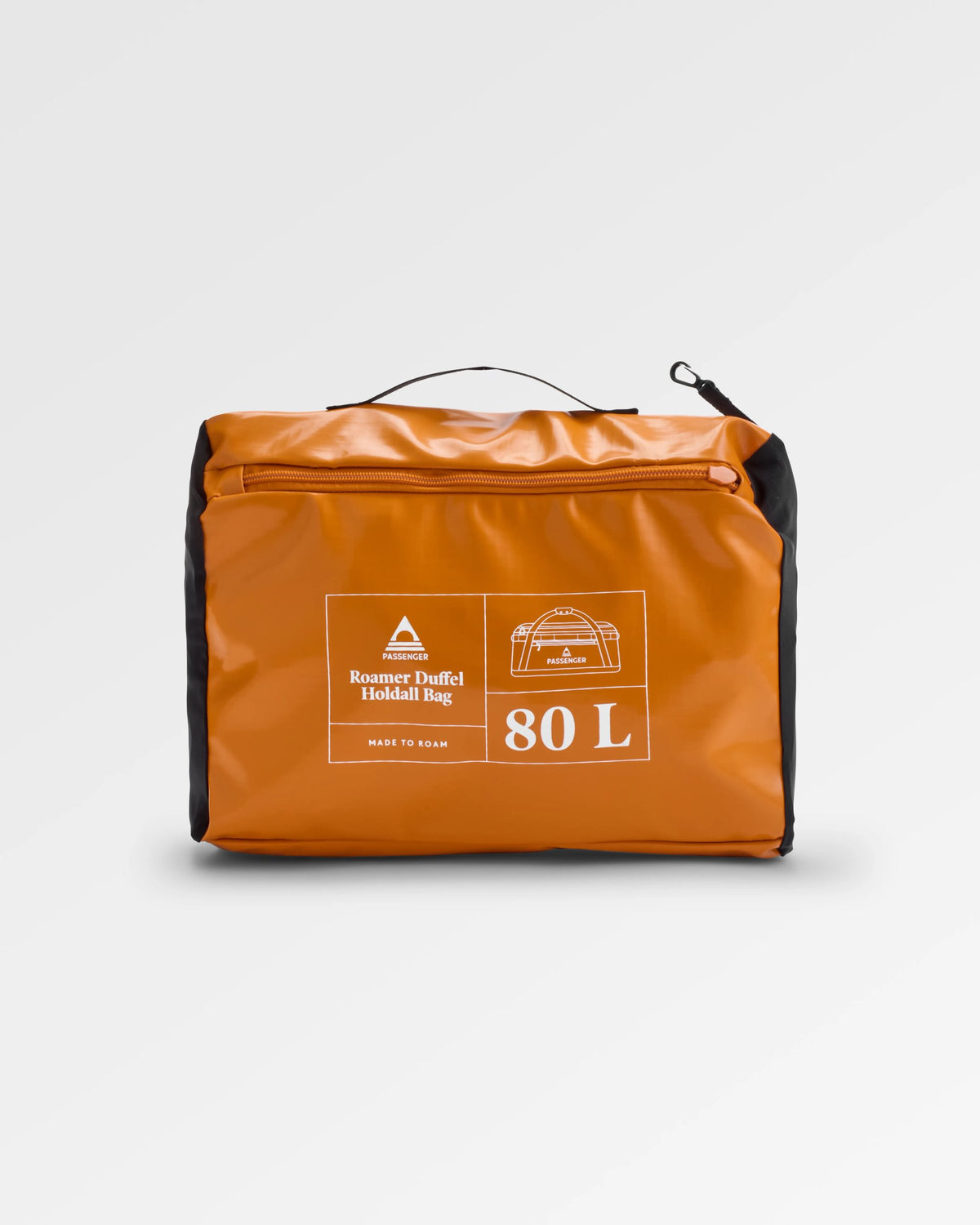 Roamer 80L Duffel Bag - Sunrise Orange - Flatlay