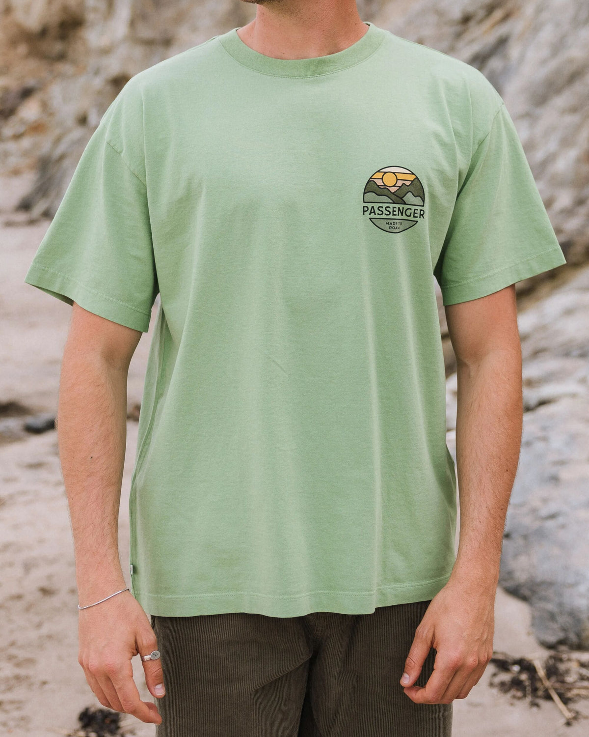 Laidback Relaxed Fit T-Shirt - Stem Green - Lifestyle
