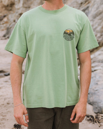 Laidback Relaxed Fit T-Shirt - Stem Green - Lifestyle