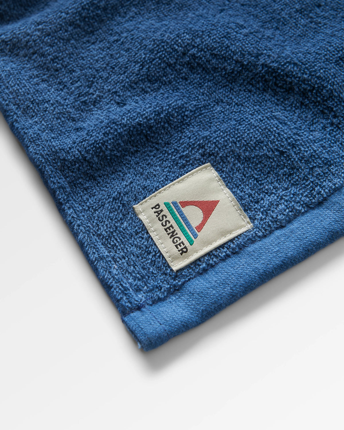 Tideline Cotton Beach Towel - Dark Denim - Flatlay