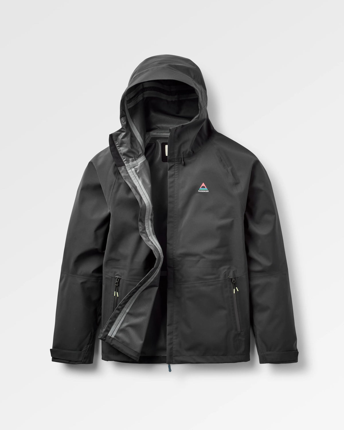 Five Season Waterproof Jacket - Black - Flatlay