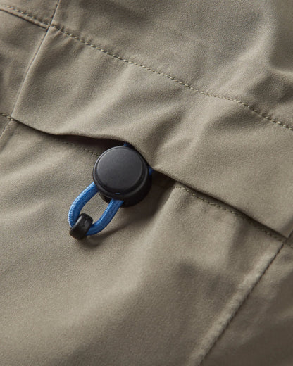 Downpour Waterproof Jacket - Tidal Blue/Arctic/Dusty Olive - Flatlay