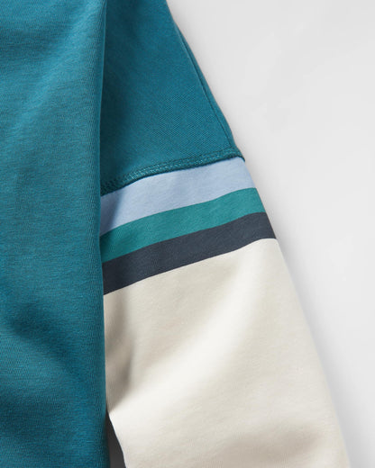 Dream Cotton Oversized LS T-Shirt - Mediterranean - Flatlay