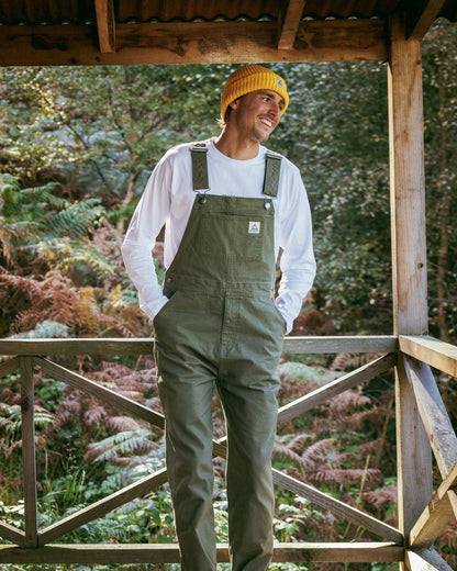 Vantage Cotton Canvas Dungaree - Khaki - Lifestyle
