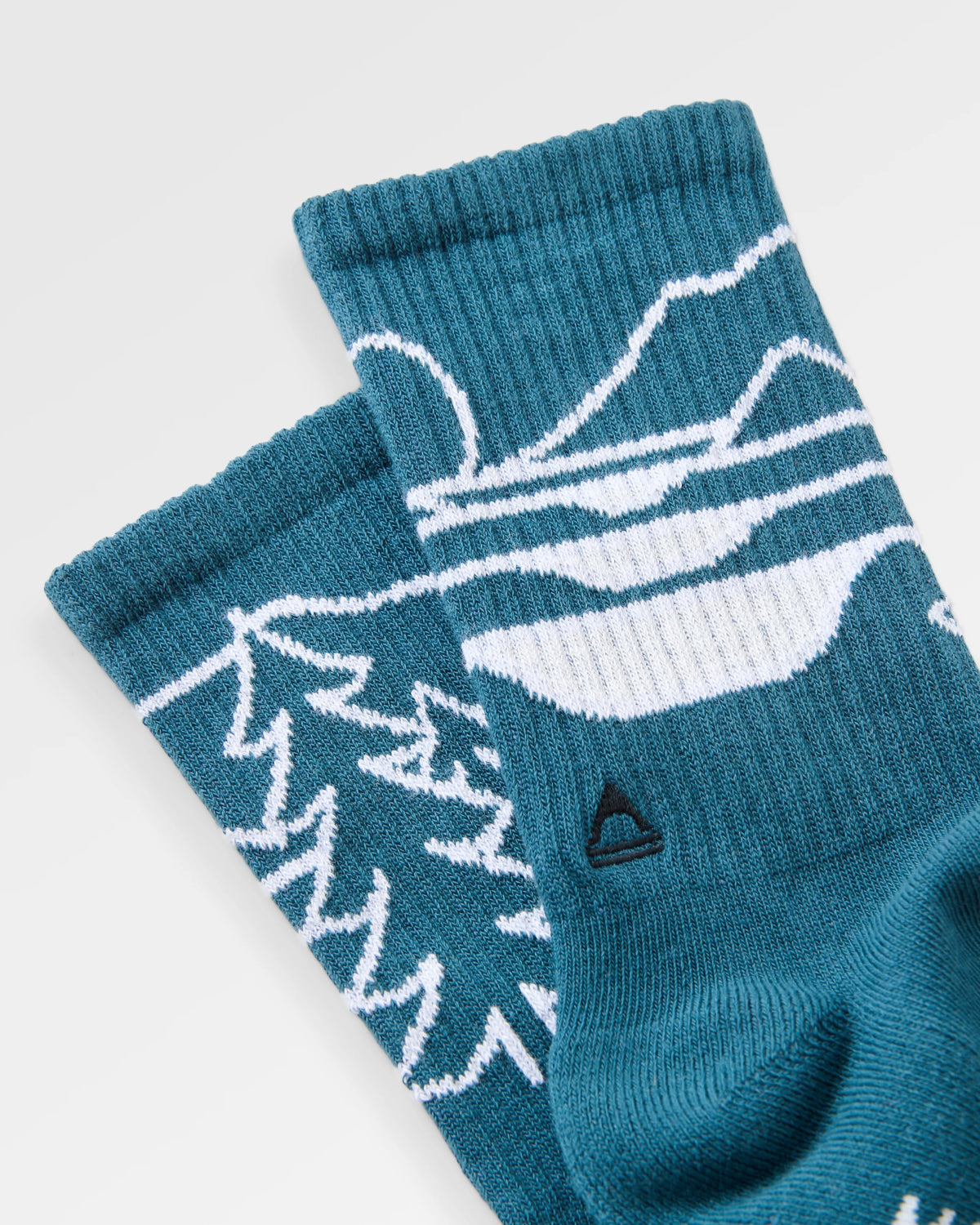 Two Step Crew Socks - Mediterranean - Flatlay