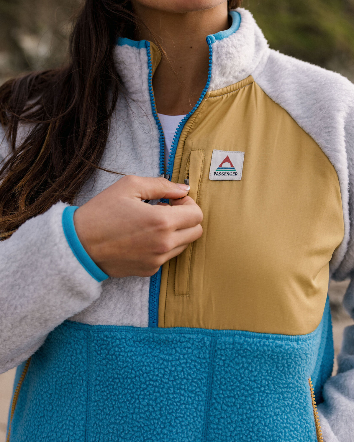 Home Sherpa Fleece - Atlantic Blue - Lifestyle