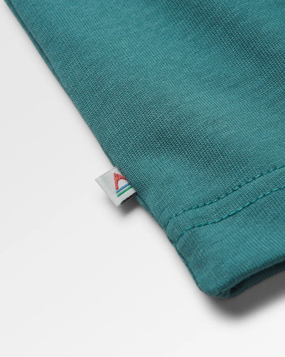 Vita Cotton Relaxed Fit LS T-Shirt - Deep Ocean - Flatlay