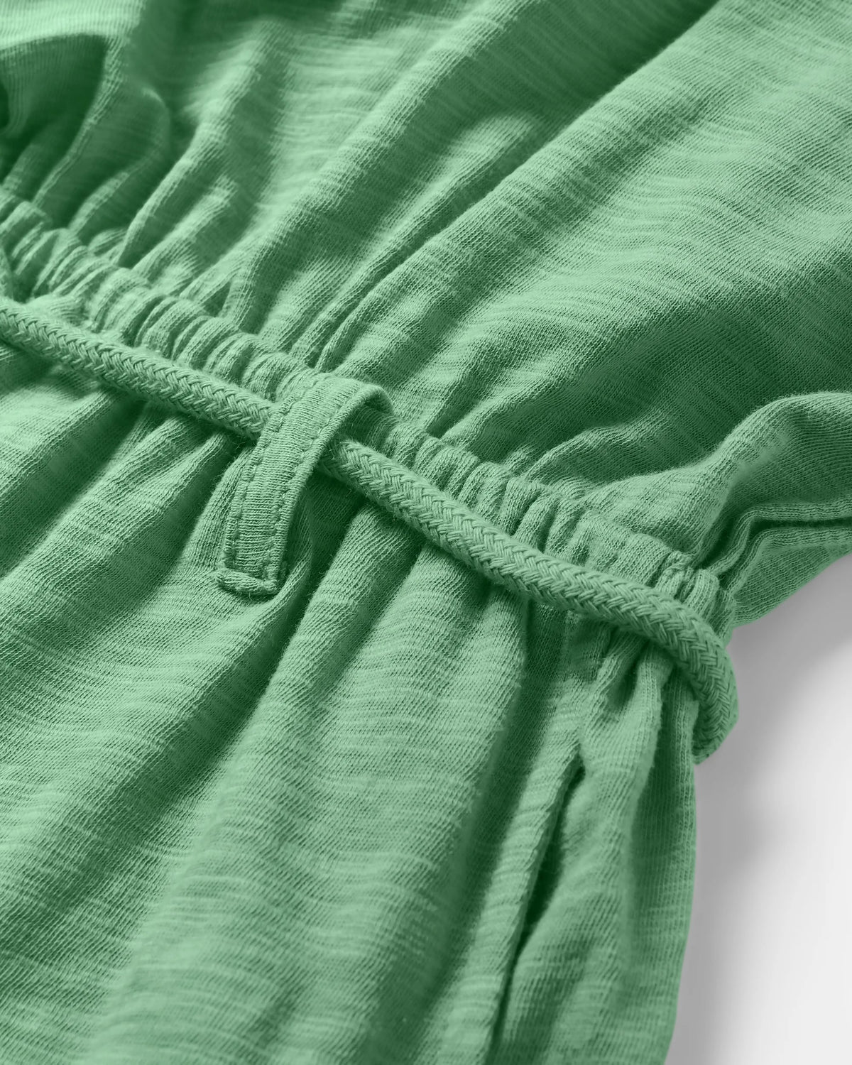 Rivergate Dress - Green Spruce - Flatlay