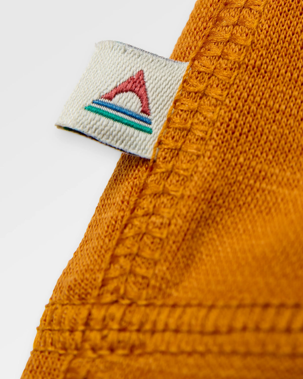 Camp Wild Lightweight Merino Blend LS T-Shirt - Retro Orange - Flatlay