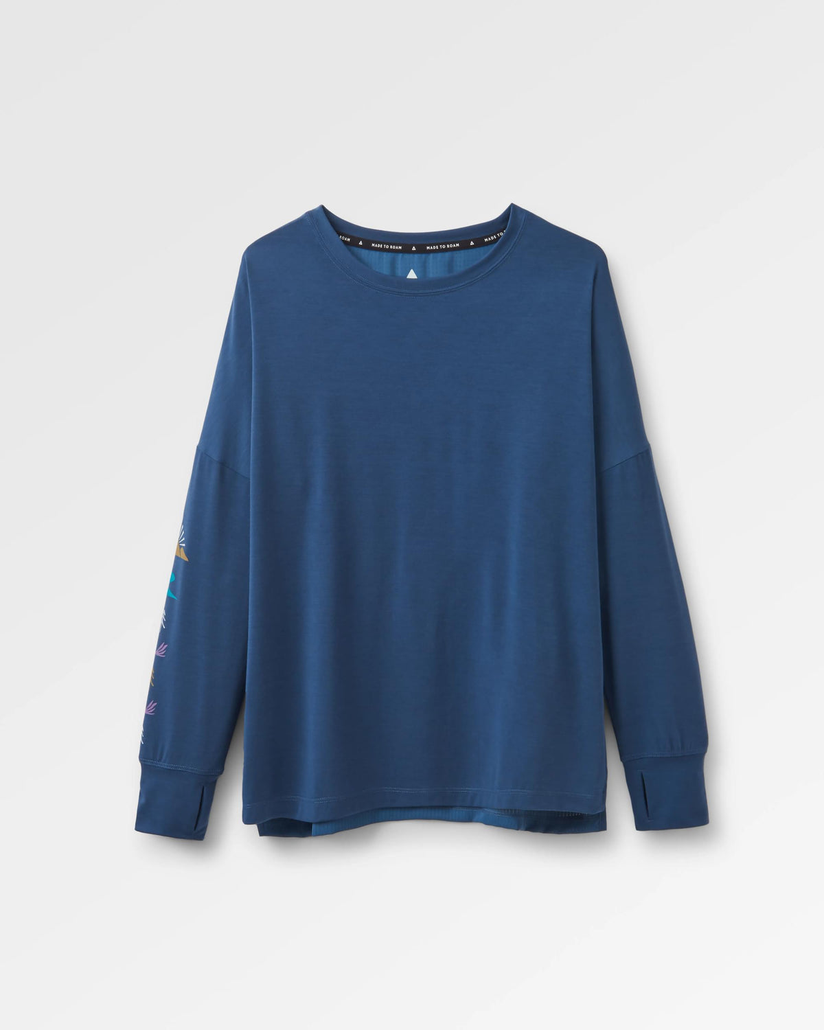 Lotus Active LS Top - Dark Denim - Flatlay