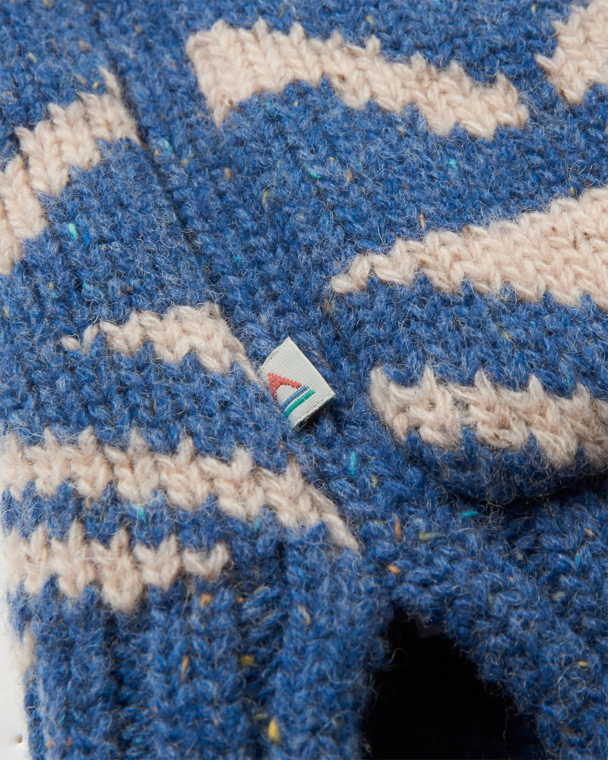 Snoozle Knitted Hooded Cardigan - Rich Nav - Flatlay