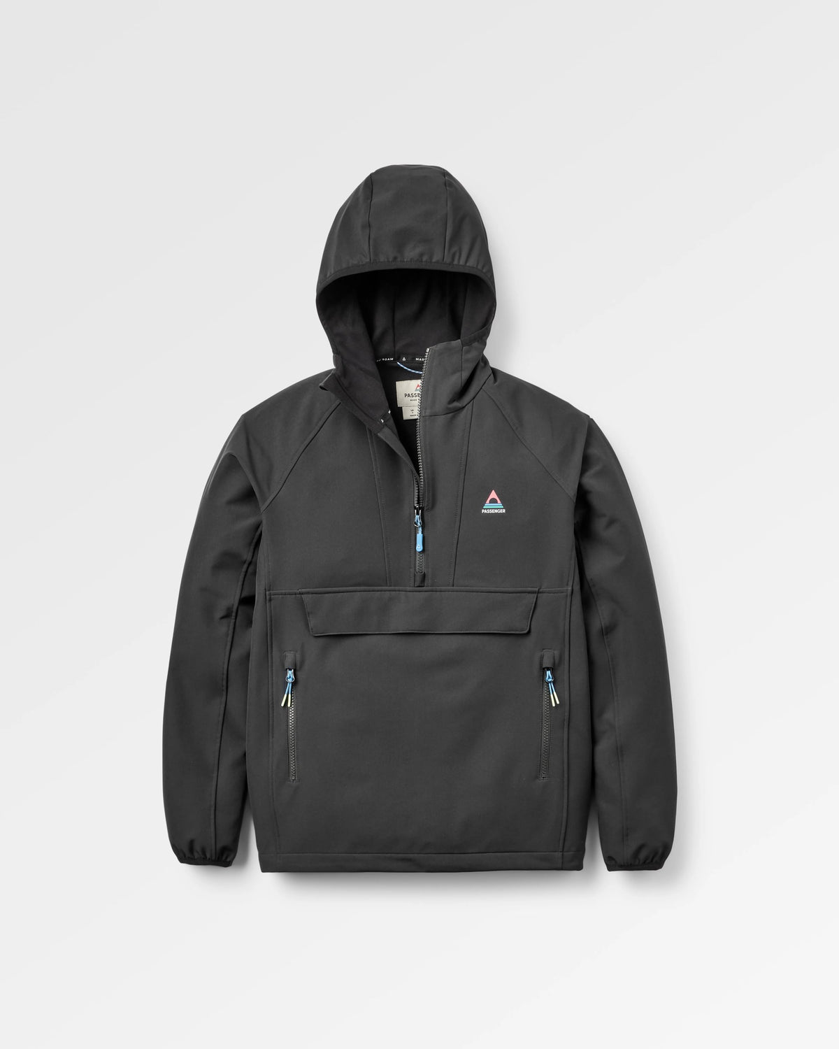 Ocean Softshell Anorak - Black - Flatlay