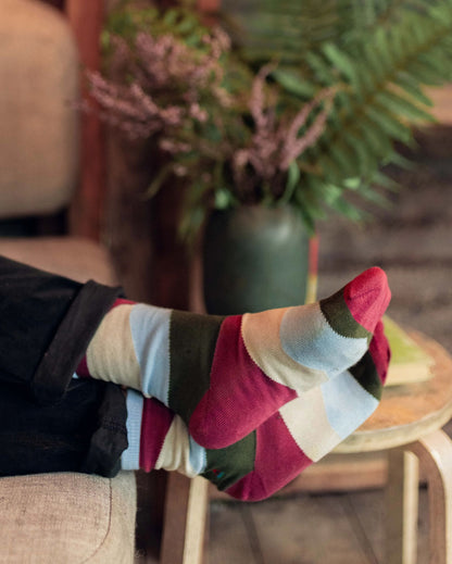 Vista Socks - Rhubarb - Lifestyle