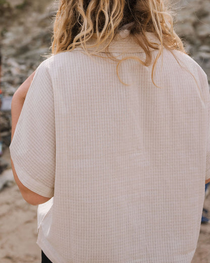Arden Short Sleeve Shirt - Vintage White - Lifestyle