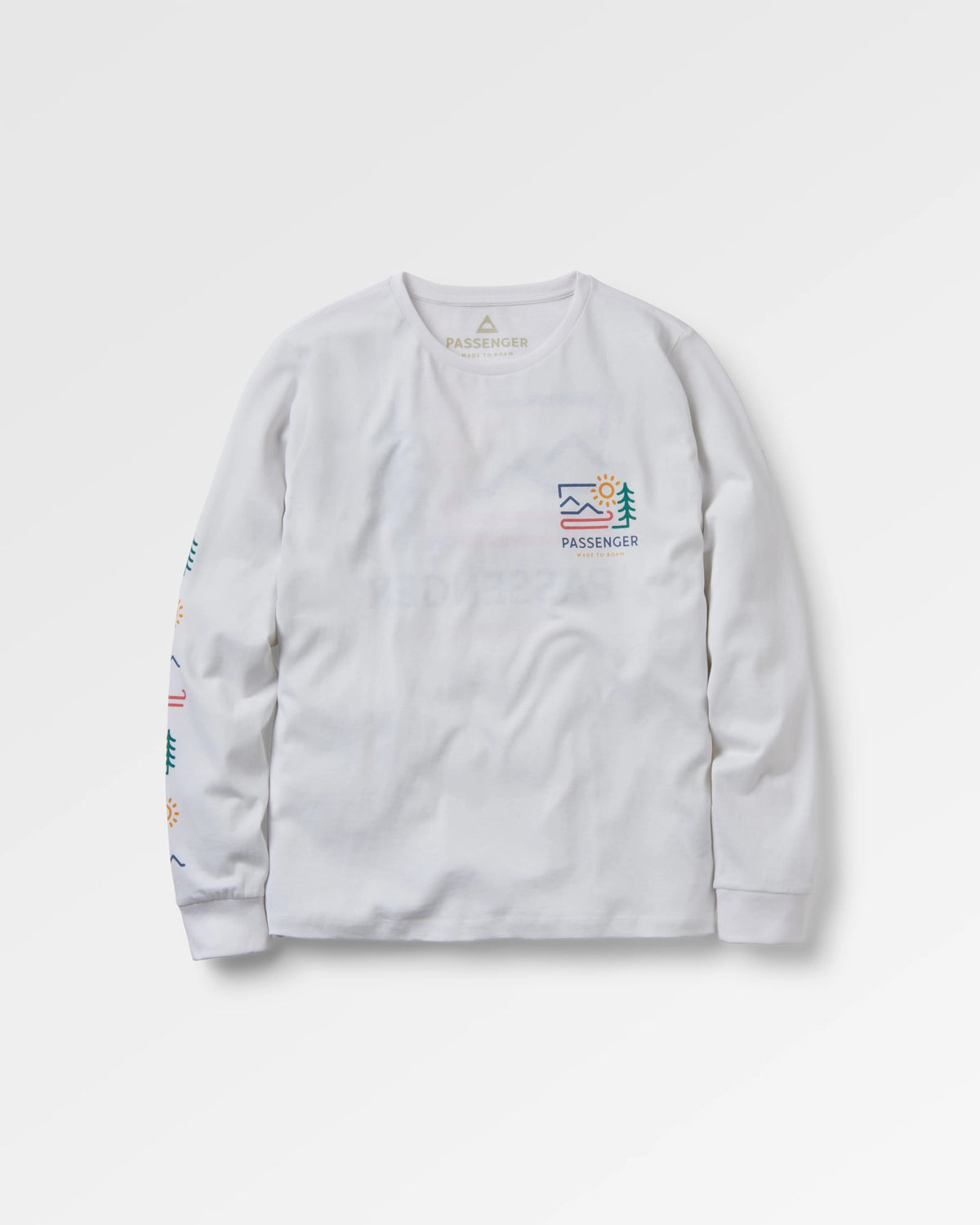 Phoenix LS T-Shirt - White - Flatlay