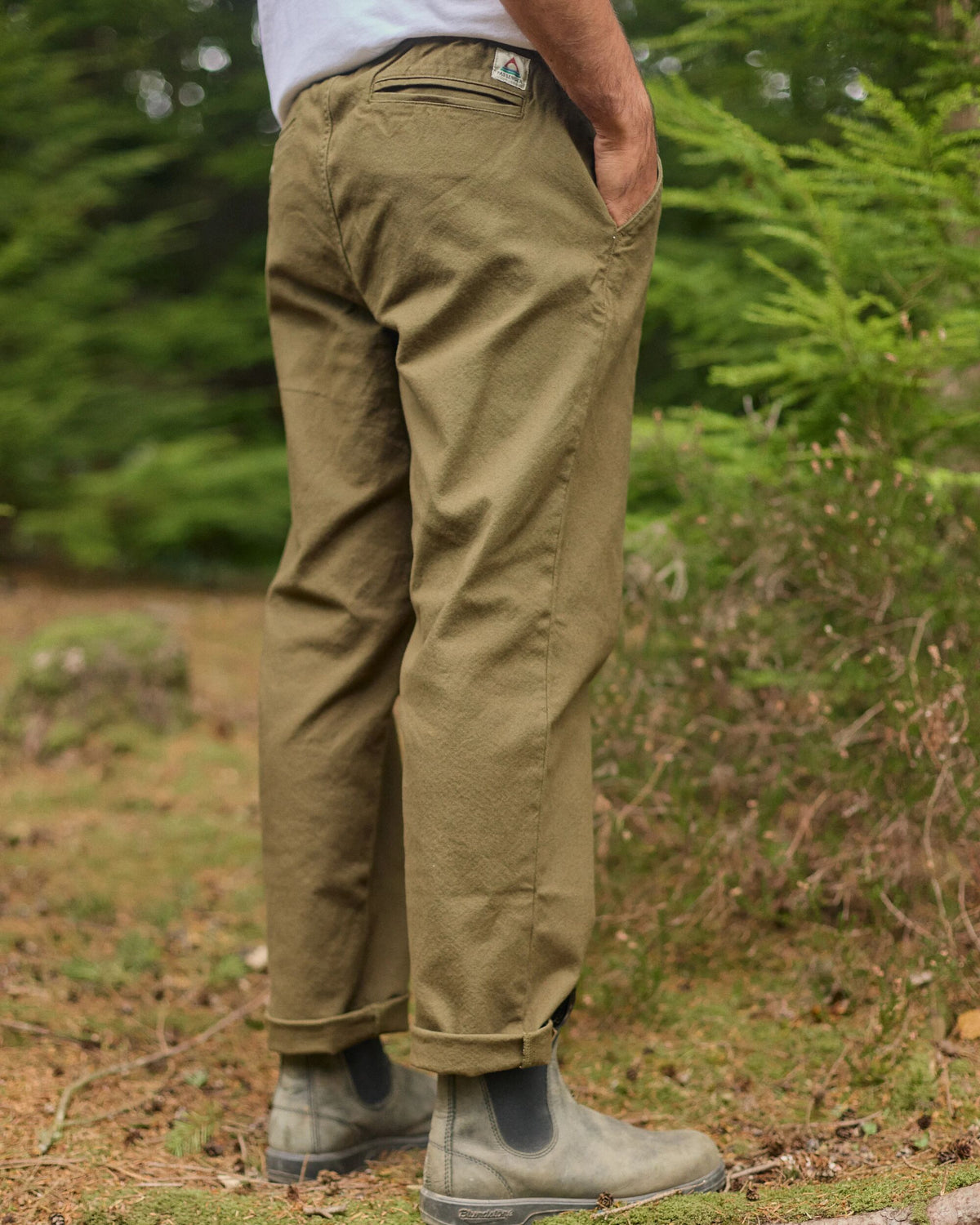 Adventurer Canvas Trouser - Dark Olive - Lifestyle