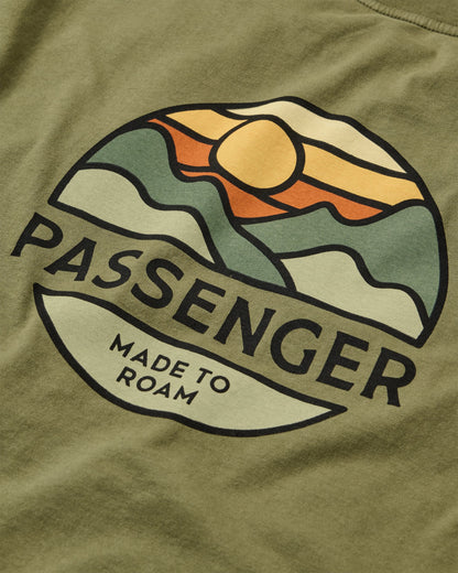 Laidback Relaxed Fit T-Shirt - Khaki - Flatlay