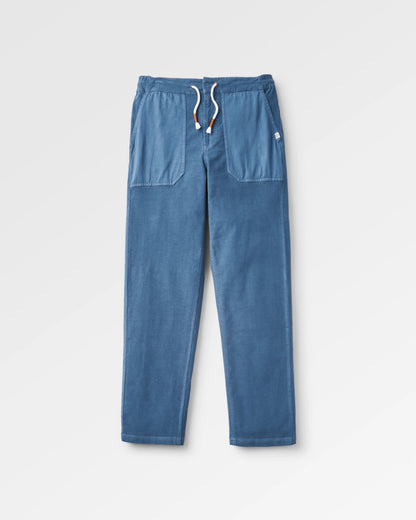Avian Cord Trouser - Dark Denim - Flatlay